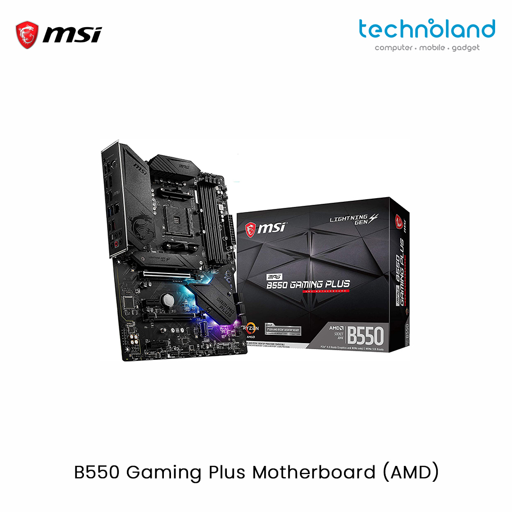 MSI B550 Gaming Plus Motherboard (AMD) Jpeg 1