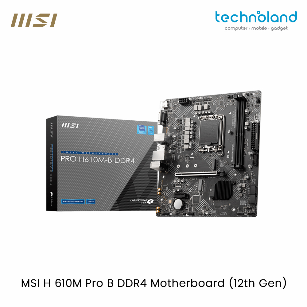 MSI H 610M Pro B DDR4 Motherboard (12th Gen) Website Frame 1