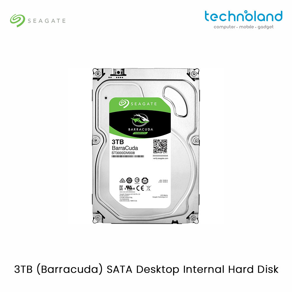 Seagate 3TB (Barracuda) SATA Desktop Internal Hard Disk Website Frame 1