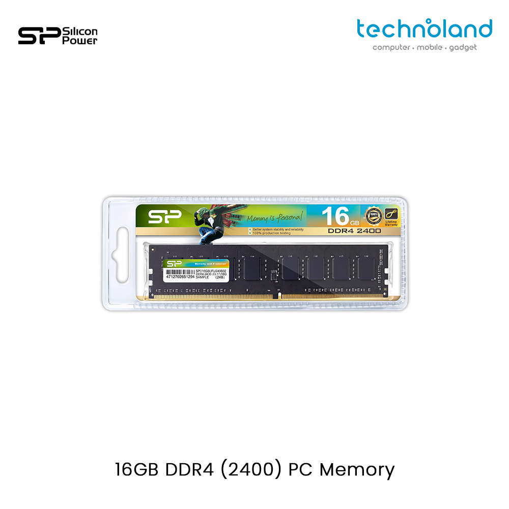 Silicon Power 16GB DDR4 (2400) PC Memory Jpeg 1