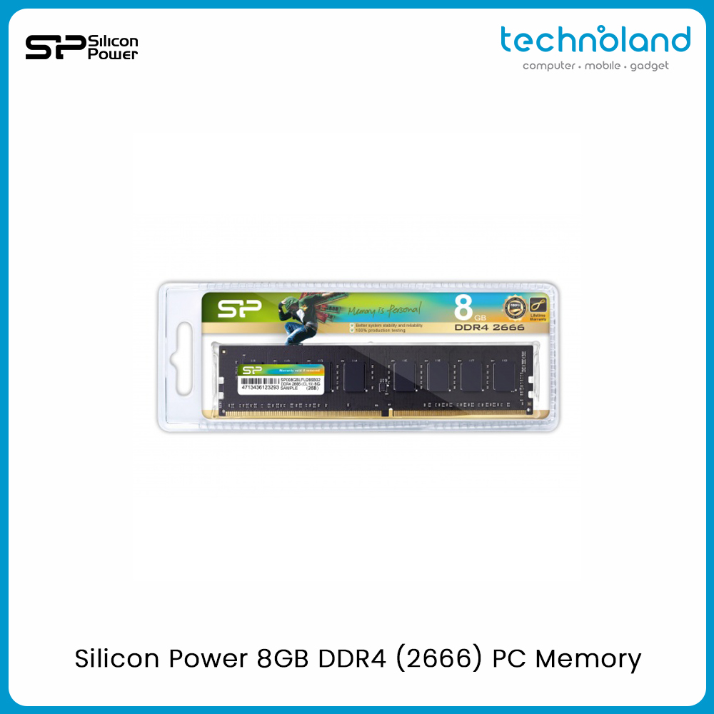 Silicon Power 8GB DDR4 (2666) PC Memory Jpeg 1