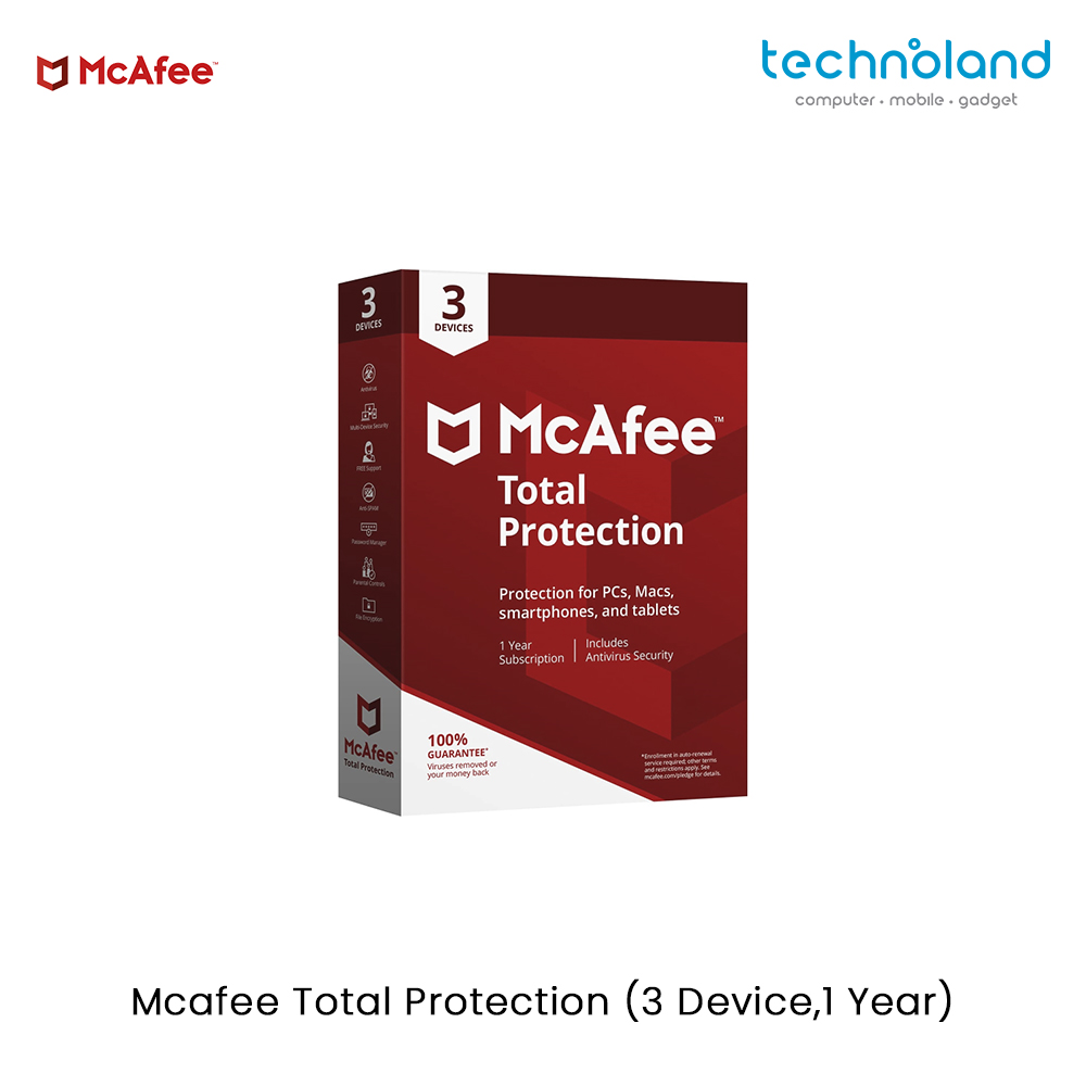 Mcafee Total Protection (3 Device,1 Year) Website Frame 1