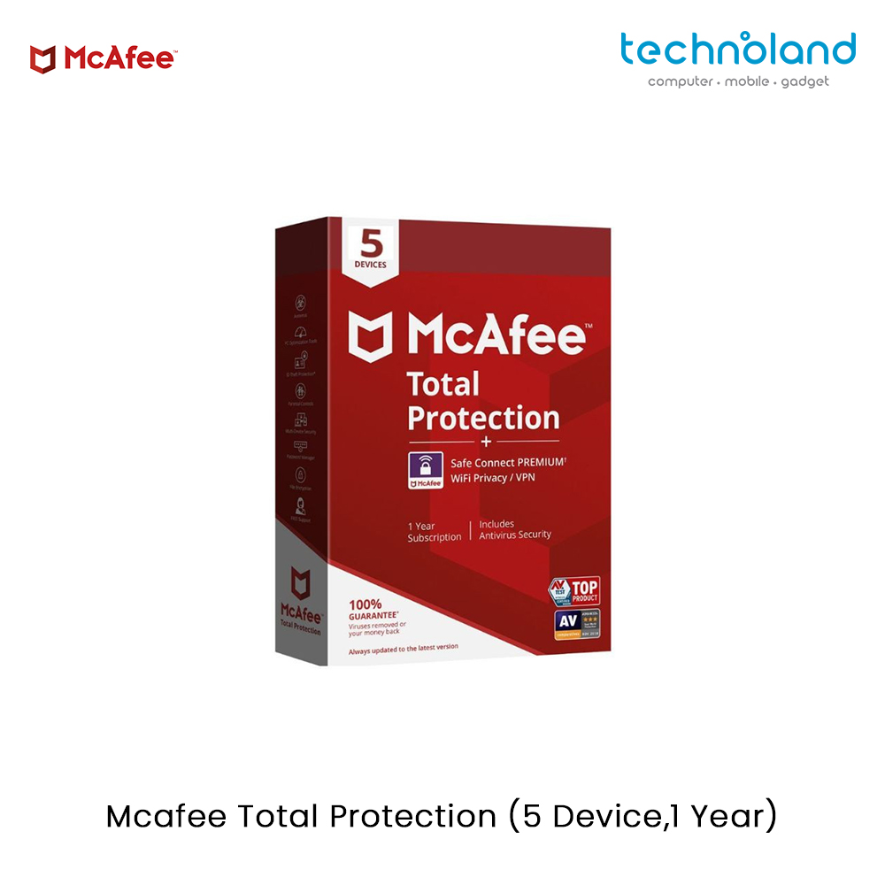 Mcafee Total Protection (5 Device,1 Year) Website Frame 1