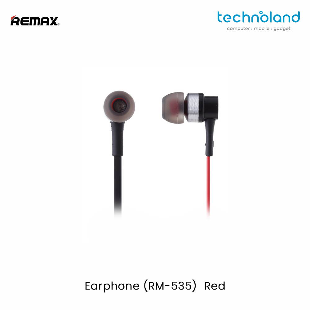 Remax Earphone (RM-535) Red Jpeg 2