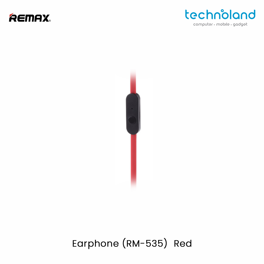 Remax Earphone (RM-535) Red Jpeg 3