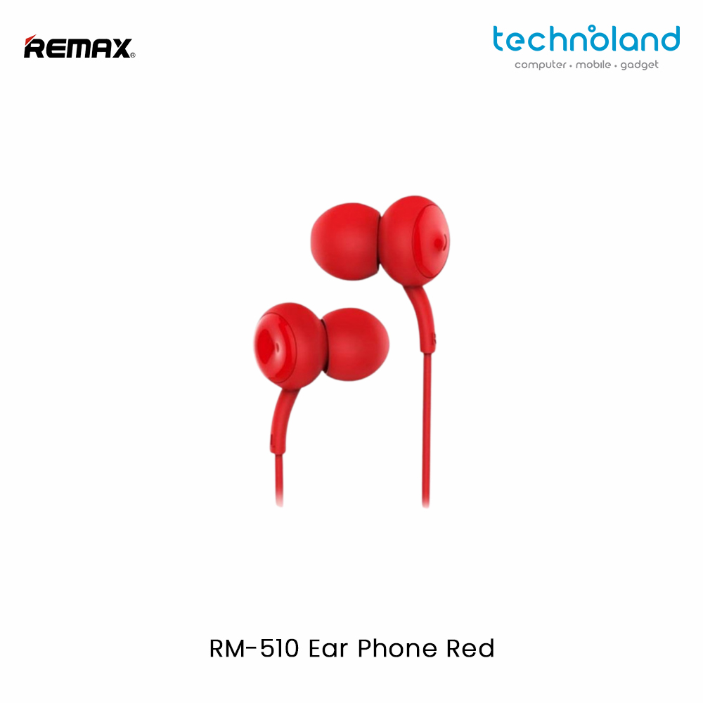 Remax RM-510 Ear Phone Red Jpeg 1