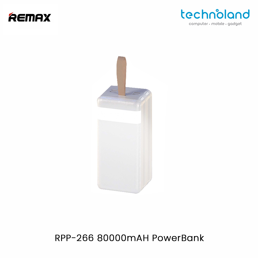 Remax RPP-266 80000mAH Power Bank White Website Frame 2