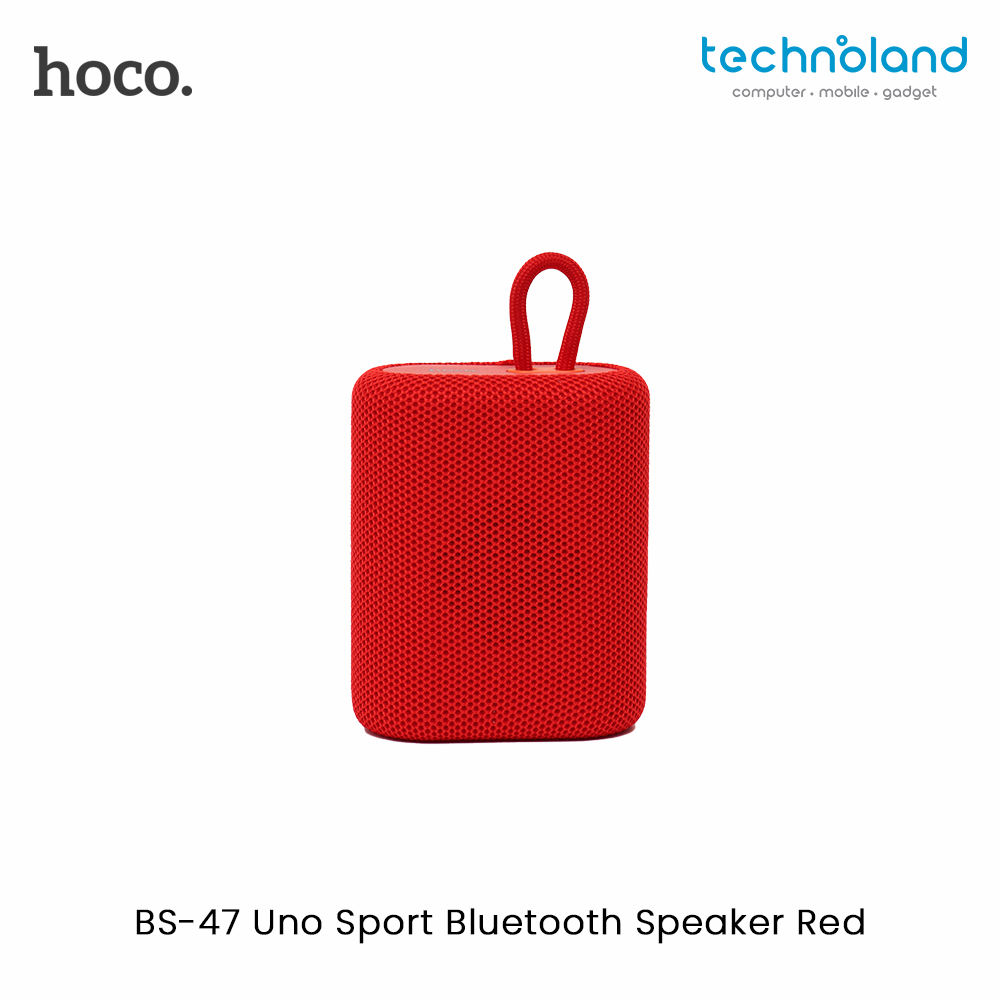 Hoco BS-47 Uno Sport Bluetooth Speaker Red Jpeg 1
