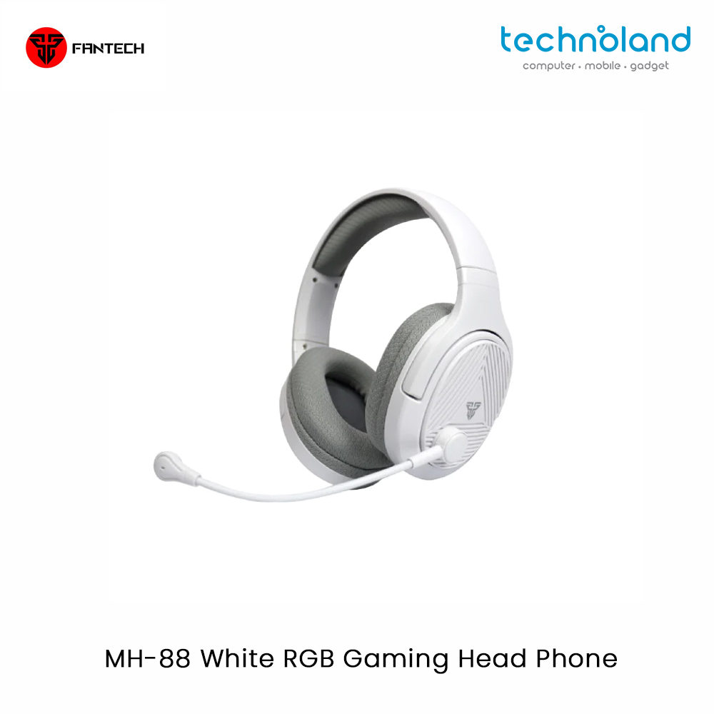 MH-88 White RGB Gaming Head Phone Jpeg1