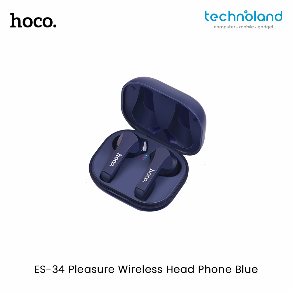 ES-34 Pleasure Wireless Head Phone Blue Jpeg3