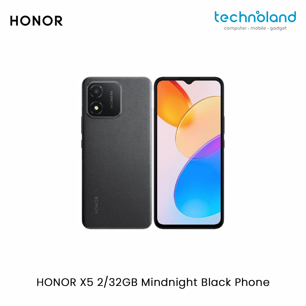 HONOR X5 2 32GB Mindnight Black Phone Website Frame 1