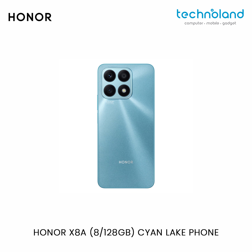 HONOR X8A (8 128GB) CYAN LAKE PHONE Website Frame 2