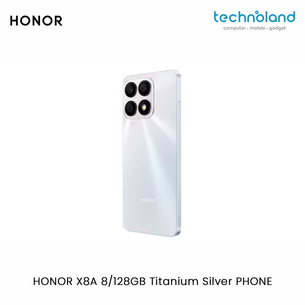 HONOR X8A RAM 8GB128GB Titanium Silver PHONE Website Frame 1