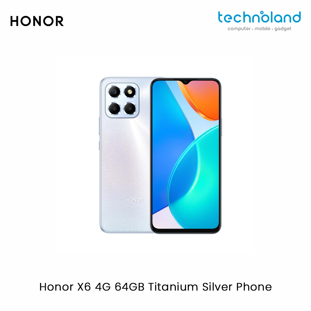 Honor X6, 4G, 64GB, Titanium Silver Website Frame 1