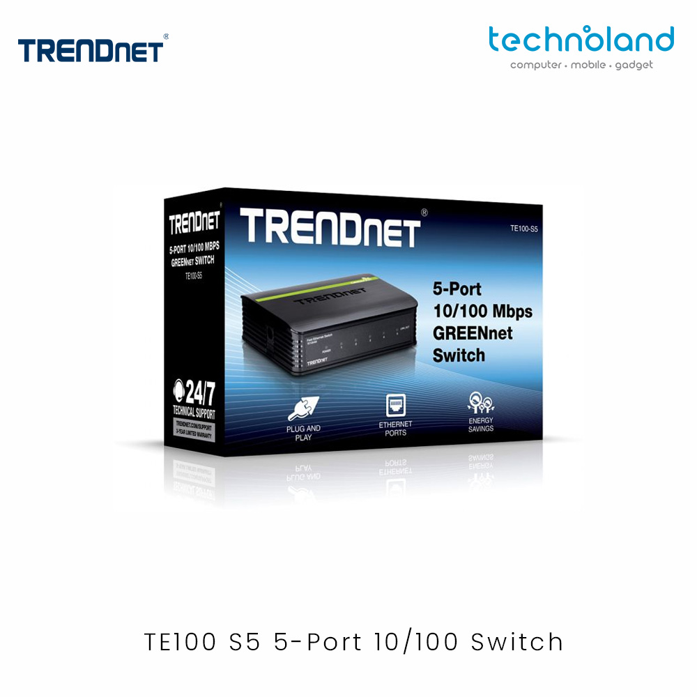 TE100 S5 5-Port 10100 Switch Jpeg1