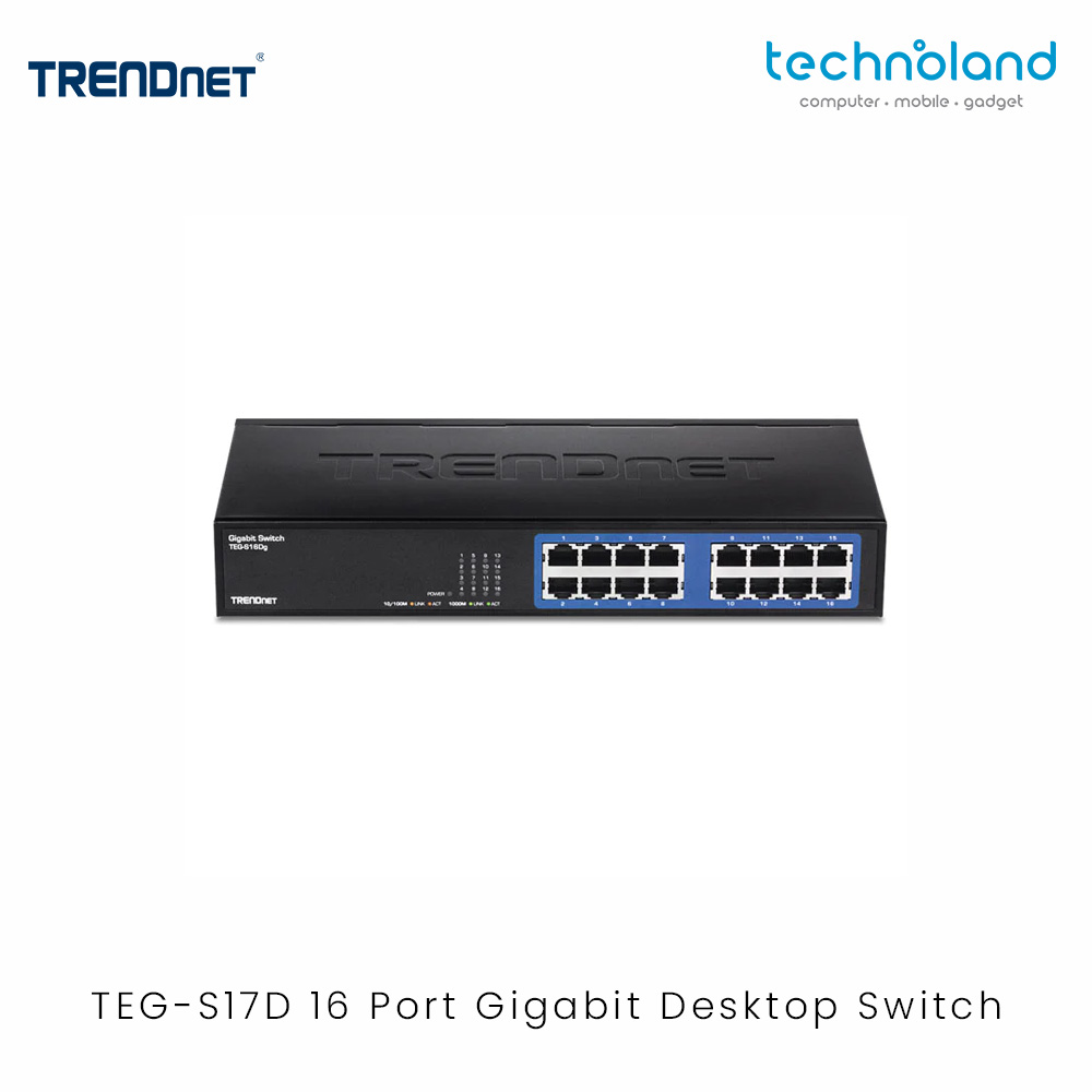 TEG-S17D 16 Port Gigabit Desktop Switch Jpeg1