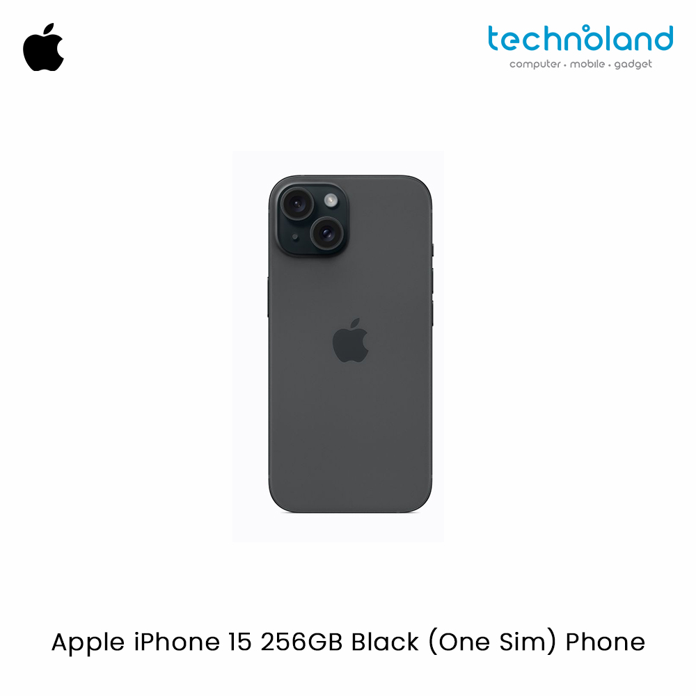 Apple iPhone 15 256GB Black (One Sim) Phone 2
