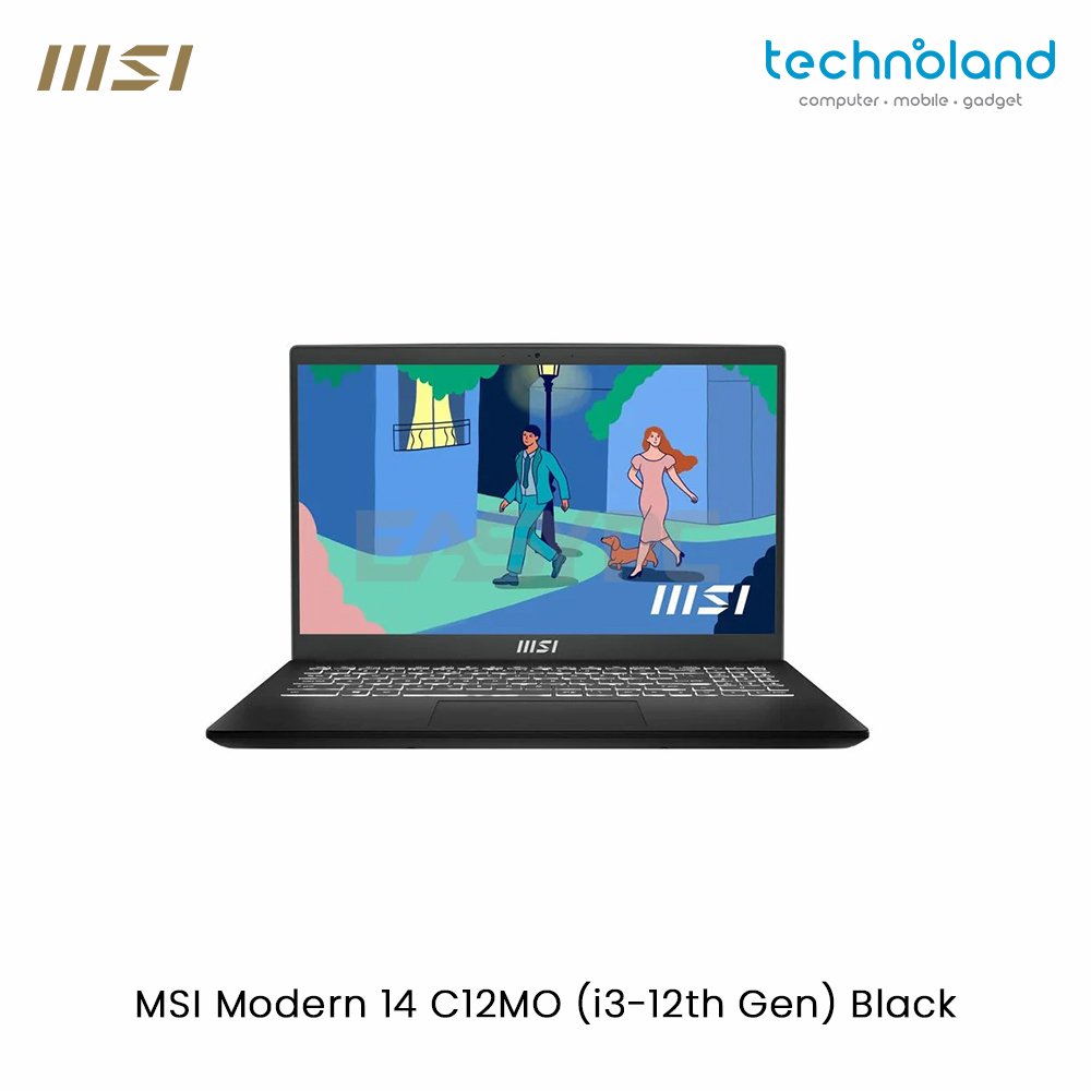MSI Modern 14 C12MO (i3-12th Gen) Black 1