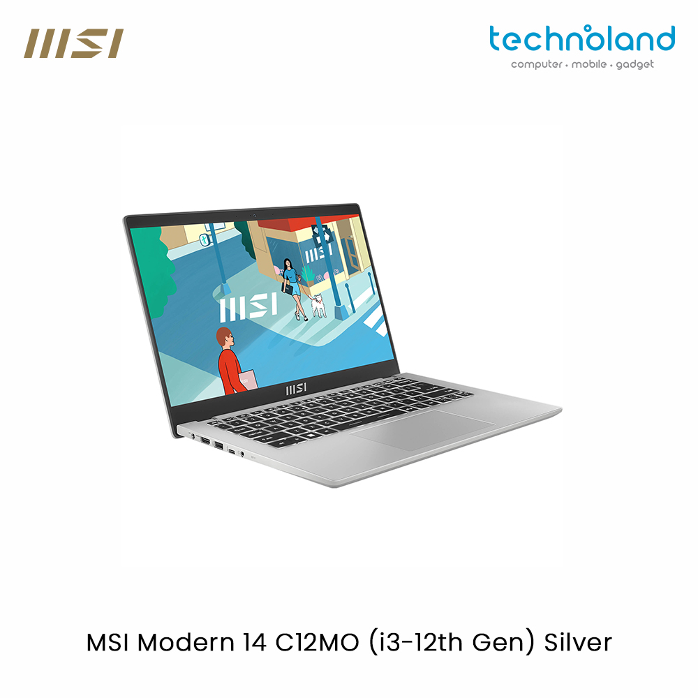 MSI Modern 14 C12MO (i3-12th Gen) Silver 1