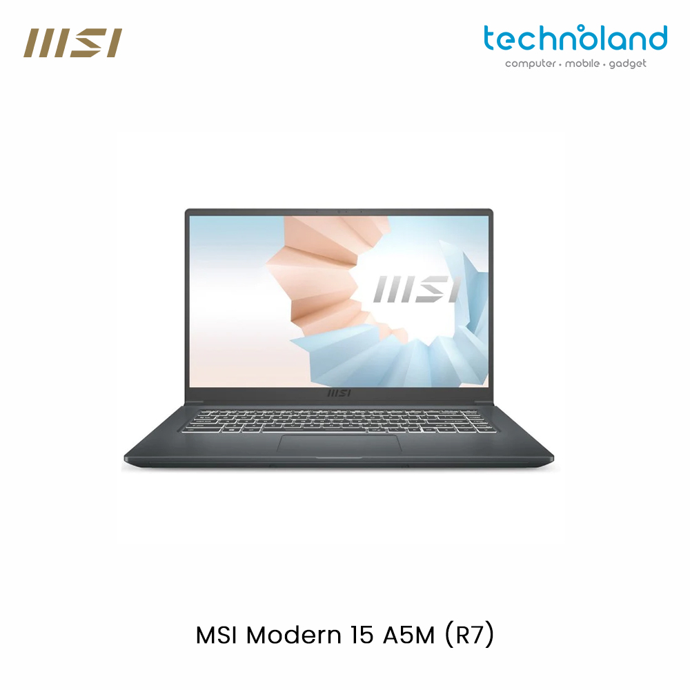 MSI Modern 15 A5M ( AMD Ryzen 7 5700U,8GB,512GB ) Notebook