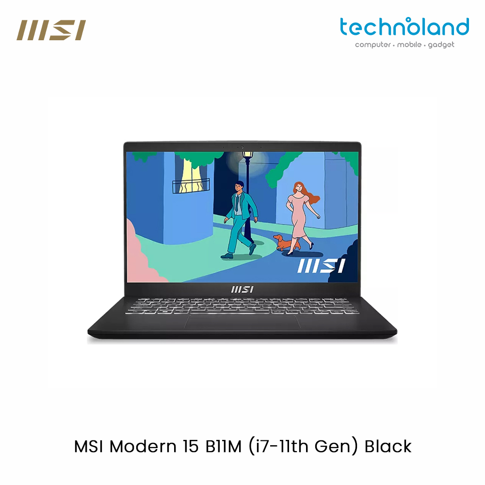 MSI Modern 15 B11M (i7-11th Gen) Black