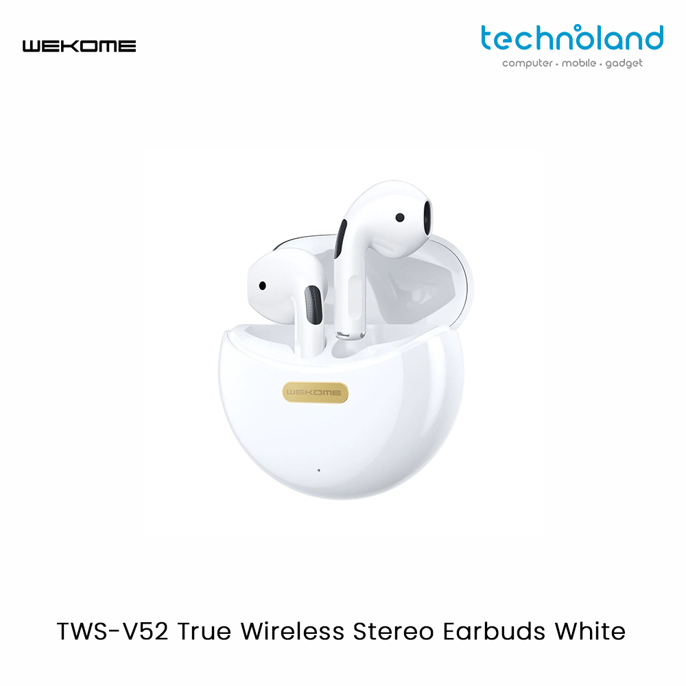 TWS-V52 True Wireless Stereo Earbuds White